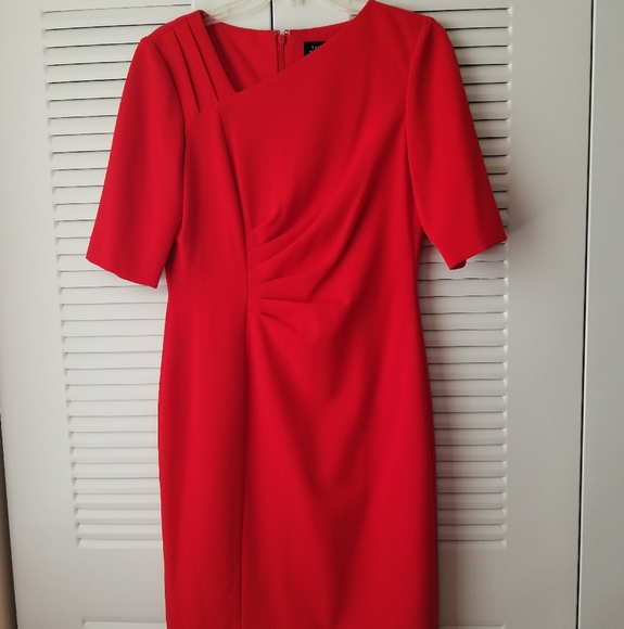 Tahari Classic Red Dress - Picture 1 of 6